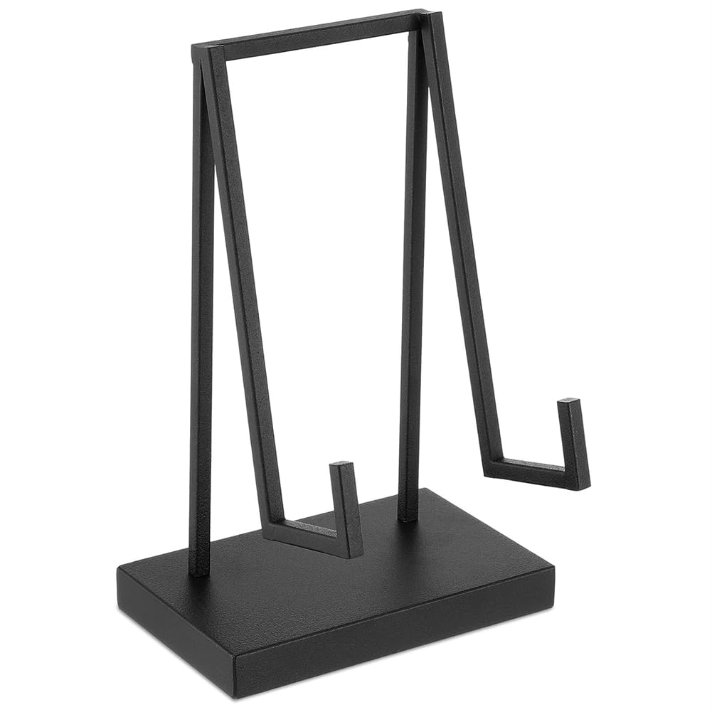 Vjsujehgy Black Metal for Book Plate Photo Frame Display Easel Stand 8 X 5 X 3 Inch Tabletop Holder