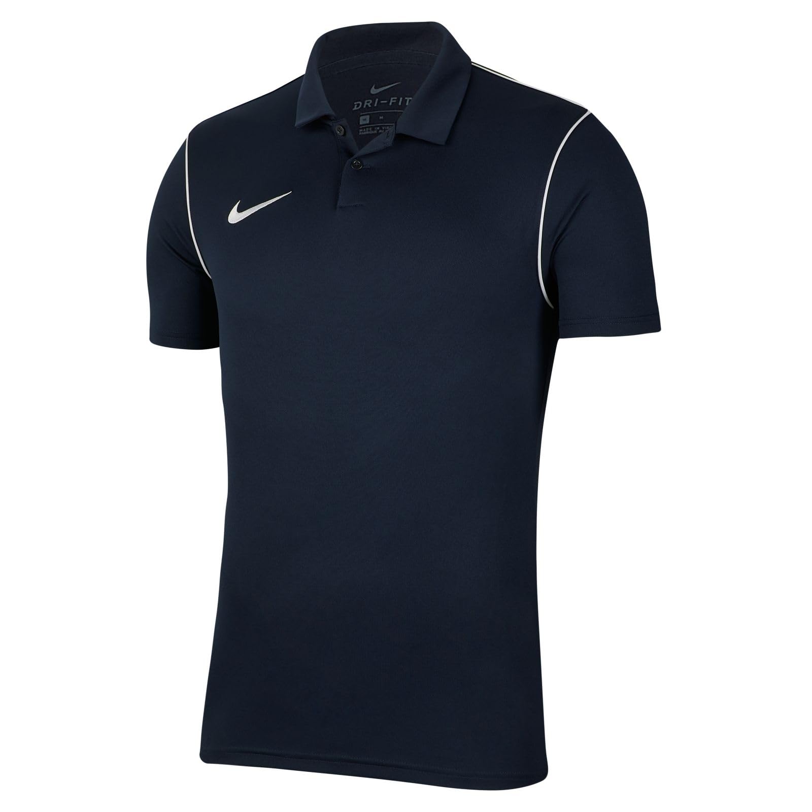 NIKE Men's Park 20 Polo Shirt, Obsidian/White/White, XXL UK