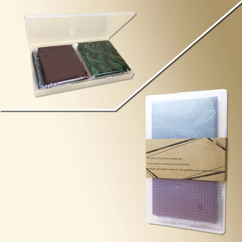 5-teiliges Set aus bunt sortierten Einstecktüchern für Herren aus Seide, klassisches Taschentuch-Set, Geschenk, bunt (Farbe: D, Größe: Talla ?nica) (3er-Pack)
