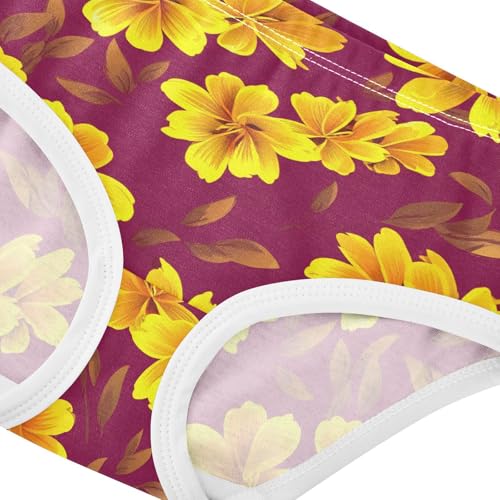 Flowers Floral Red Toddler Girls's Underwear 2T 23028744