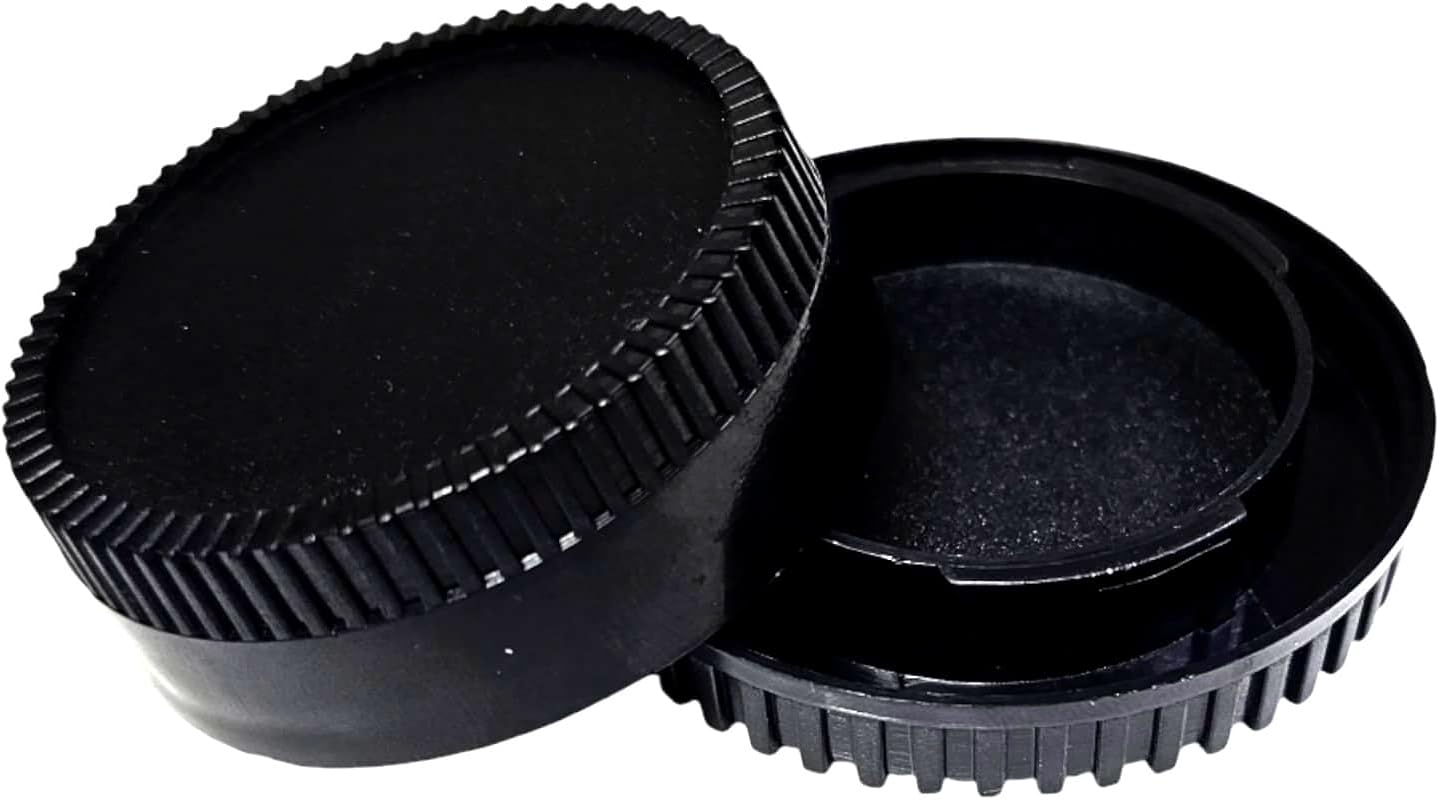 SHOPEEFront Body Cap and Rear Lens Cap Cover for Nikon D7500 D7200 D7100 D7000 D5600 D5300 D5200 D5100 D3500 D3400 D3300 D3200 D3100 D850 D810 D800 D750 D600 D90 D80 More Nikon F Mount DSLR and Lens