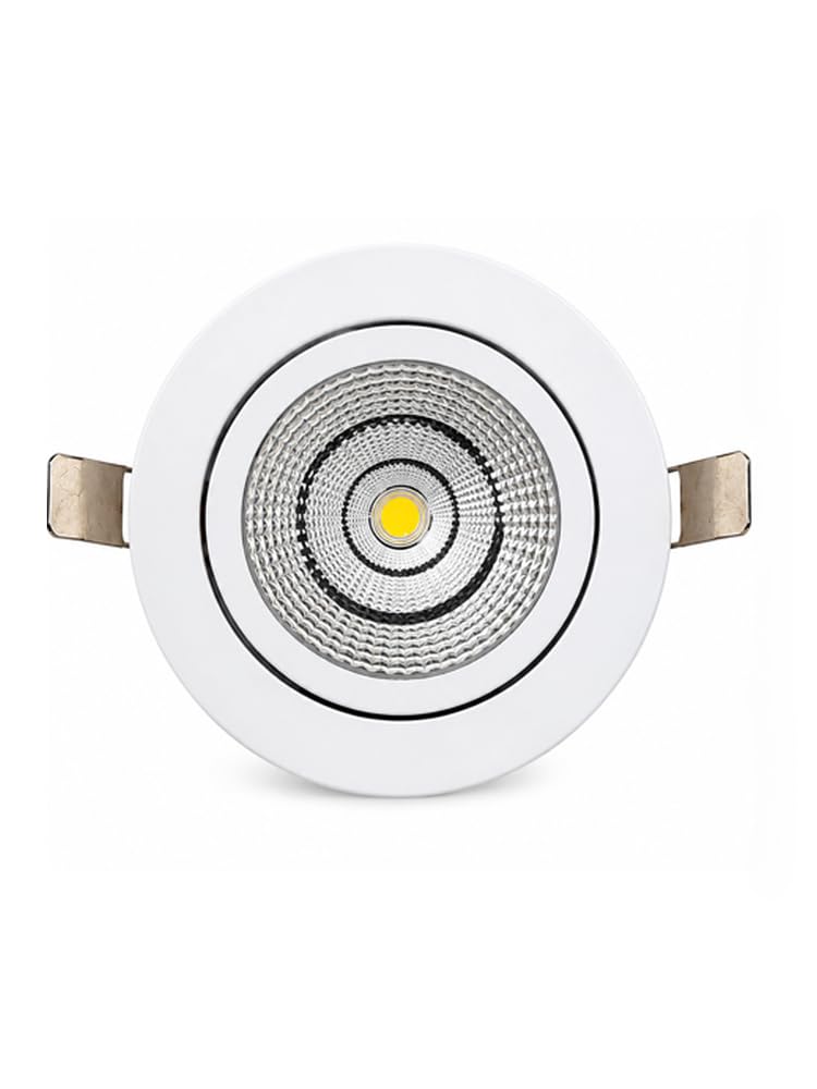 kusum 30 watt white reflector concealed led ceiling cob round spot light with focused beam | cool white, pack of 1 (6000k) | energy efficient led ceiling light for home and office