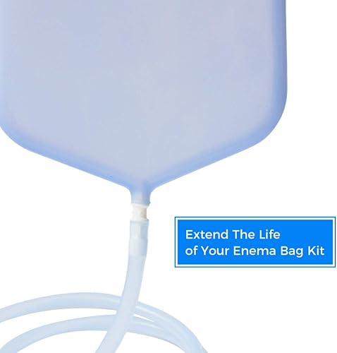 Miniatura 5 de Enema - Kit de repuesto para bolsa y cubeta, accesorios de limpieza de silicona para manguera Enema, incluye tubo Enema, puntas, conectores, válvula