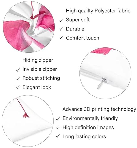 Pink Flamingo Body Pillow Cover Tropical Summer Exotic Animal Bird Flamingos Long Pillow Case Protector With Zipper Cute Decorative Rectangle Large Pillow Cases Covers For Bedding,Couch,Sofa 20"X54" #TOP5