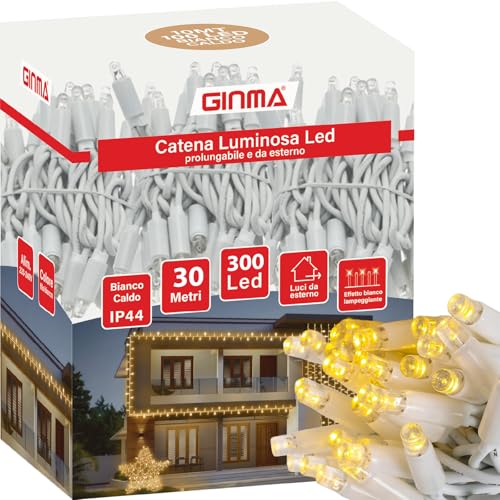 GINMA - Luci Di Natale da Esterno Professionali a Risparmio