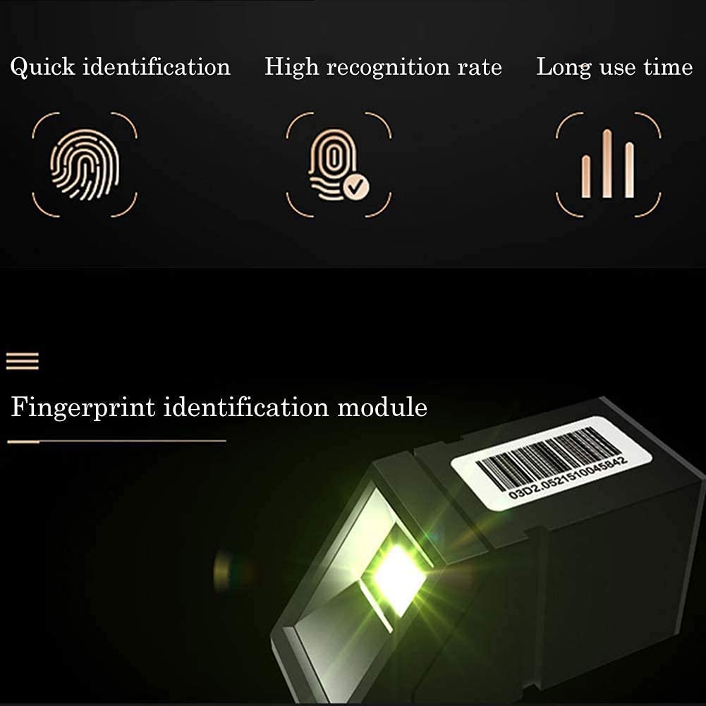 Caja Fuerte de Seguridad, Caja Fuerte con Huella Digital, gabinete de Seguridad pequeño portátil para el hogar/Viaje para Armario, mesita de Noche, Color Opcional, 5