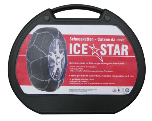 Chaînes à neige Ice Star 95427 taille 75 pour éviter le patinage des pneus sur route de montagne