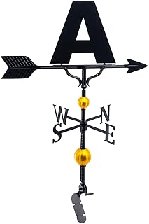 Montague Metal Products Deluxe Monogram Letter Weathervane (Roof Mount Included)