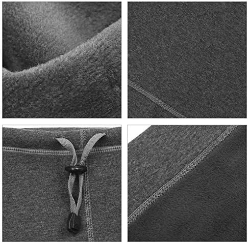 TAGVO Thermal Fleece Neck Warmer, Winter Soft Thick Fleece Lining Scarf Tube Elastic Neck Gaiter Windproof Skiing Ear Neck Warmer Balaclava Hood Mask for Men and Women - Universal Size