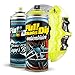 Kit Pintura para Pinzas de Freno Super Brillo en Spray 400ml (x1 Spray Pintura + x1 Spray Barniz Brillo) - Fácil aplicación - Acabado Profesional (11 Colores a Elegir) (Amarillo)