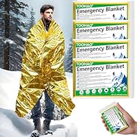 Coperta Termica SOL 4 Fogli - Sopravvivenza Emergenza Calore Per 1 Persona - Leggera E Compatta