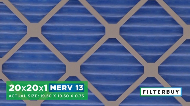 Image of Filterbuy 20x20x1 Air Filter MERV 13 Smoke & Allergy Defense (4-Pack) | Electrostatic Pleated HVAC AC Furnace Filters Replacement, Made in USA (Actual Size: 19.50 x 19.50 x 0.75)