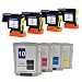 Produktbild Teng® 4 x Druckkopf + Tintenpatrone HP 11 C4810A C4811A C4812A C4813A kompatibel für HP Business Inkjet 2200 2250 2280 2600 2800 HP Designjet 110 NR 10PS 20PS 50PS 500 800