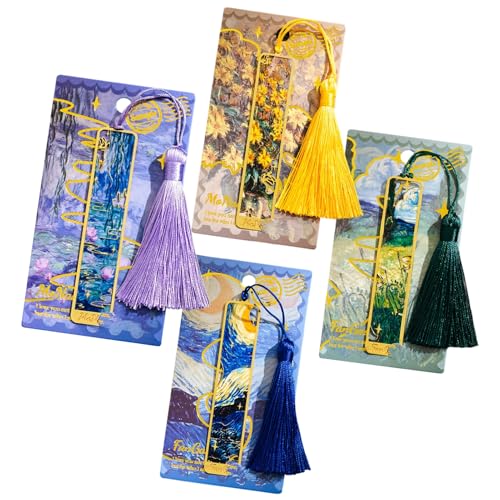 しおり 金属 ブックマーク エレガント感 華やか 中空トリム ブックページマーカー 誕生日プレゼント 女性 女の子 教師 友人 本 恋人に 読書 勉強 日用品雑貨 文房具 ギフト (4枚セット)