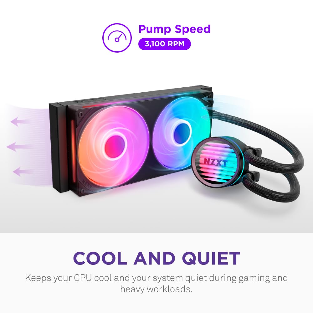 NZXT Kraken Core 240 RGB - AIO CPU Liquid Cooler - 240 mm Radiator