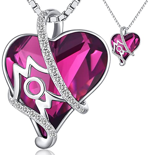 Collier pour l'anniversaire de la mère Maman, 925 Argent Coeur Pendentif Collier Cadeaux pour Mère Femmes Cover