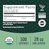 Organic Iodine Liquid for Thyroid Support | Nascent Iodine Supplements | USDA Certified Organic | Decolorized Potassium Iodide Liquid for Thyroid Support | 1100 mcg | 2 Fl Oz, Over 1-Year Supply