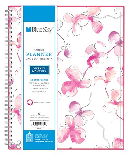 Blue Sky 2017 Weekly & Monthly Planner, Wire-O Binding, 8.5