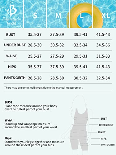 Beautyin Womens Racerback One Piece Swimsuit Boyleg Swimwear Bathing Suit L #TOP5