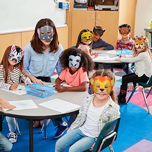 Blulu 16 Pcs Safari Animal Masks for Kids Birthday Party Decoration,Animals by Blulu - Used condition - Image 5