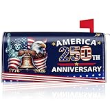 250th Anniversary USA Mailbox Covers Magnetic Standard Size, America Liberty Bell Bald Eagle Mail Box Cover, 1776β2026 Patriotic Anniversary Outdoor Garden Yard Decor