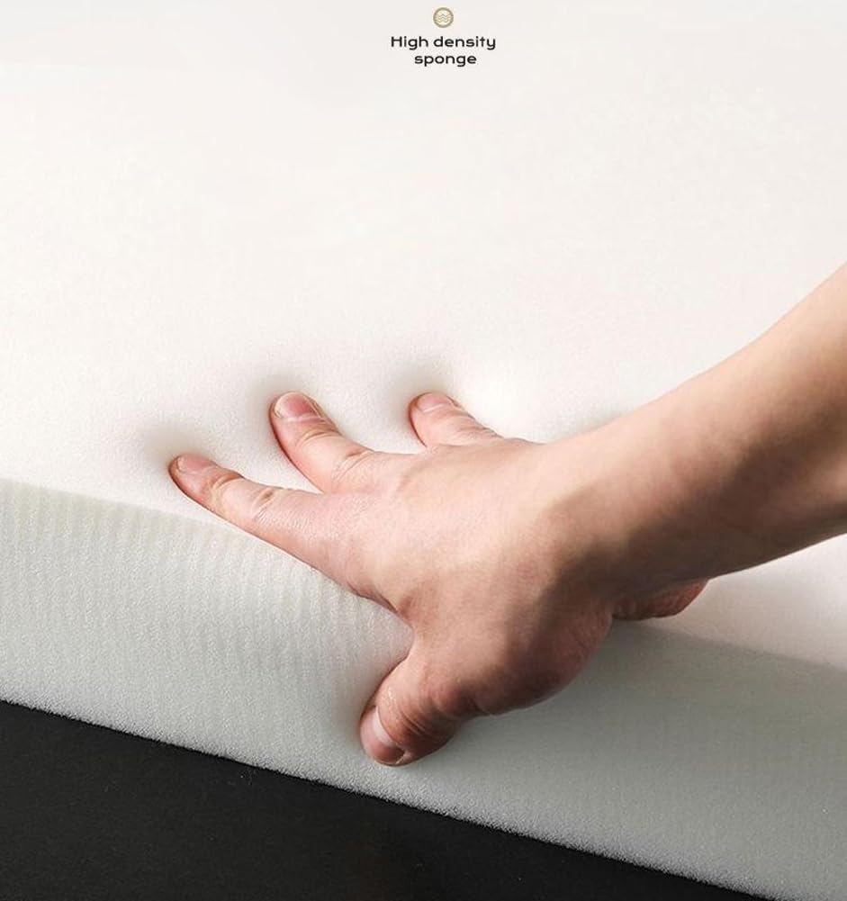 Matelas de sol pliable en mousse haute densité de 8 cm d'épaisseur avec fond antidérapant, lit d'invité, lit d'invité, camping (bleu, 60 x 200 x 8 cm)