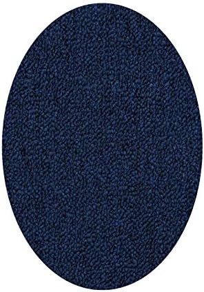 Home Queen Indoor Outdoor Commercial Navy Color Area Rug - 5'x7' Oval
