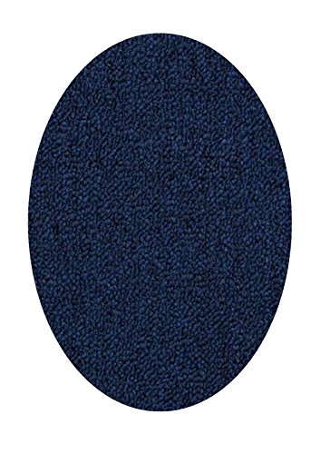 Home Queen Indoor Outdoor Commercial Navy Color Area Rug - 5'X7' Oval #TOP2