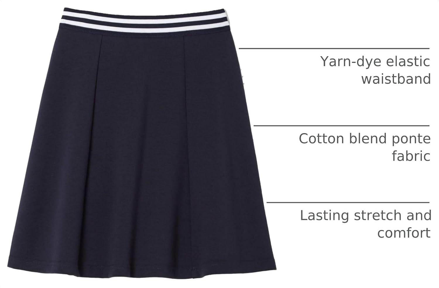 French Toast Girls Stretch Contrast Waistband Scooter School Uniform Skirt