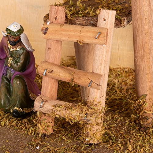 GIL 9 Pc 15.25\" L Resin Nativity Sc Christmas, 15.25InL x 5.25InW x 8.25InH, Multicolor - Thumbnail 6