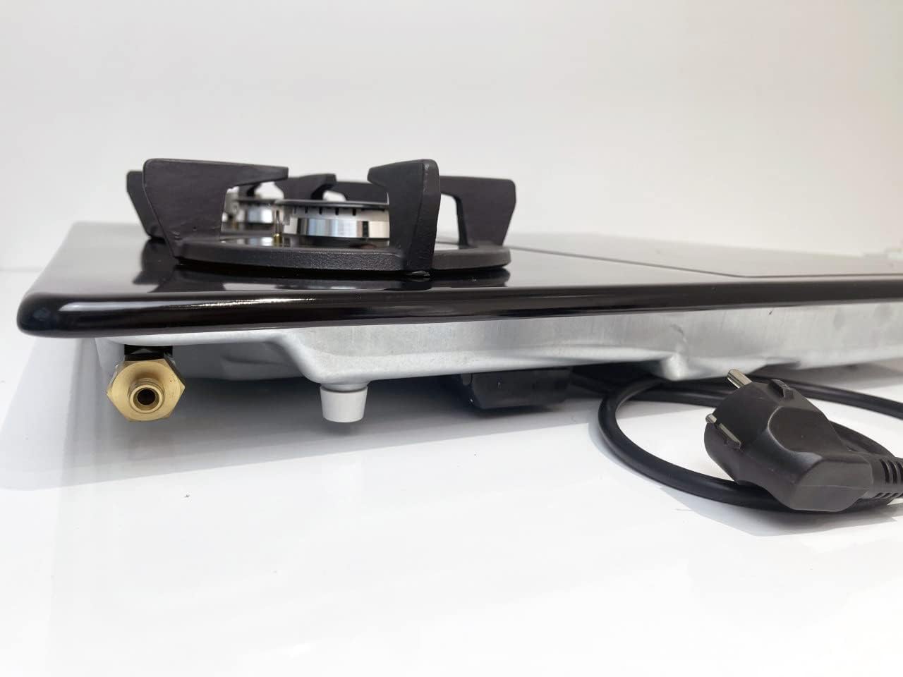 Phönix PE-603ET - Piano cottura a gas combinato da incasso, in vetroceramica, 4 piastre smaltate autosufficienti (piano cottura a gas indipendente/da incasso), con inserto wok + croce Phönix PE-603ET - Piano cottura a gas combinato da incasso, in vetroceramica, 4 piastre smaltate autosufficienti (piano cottura a gas indipendente/da incasso), con inserto wok + croce