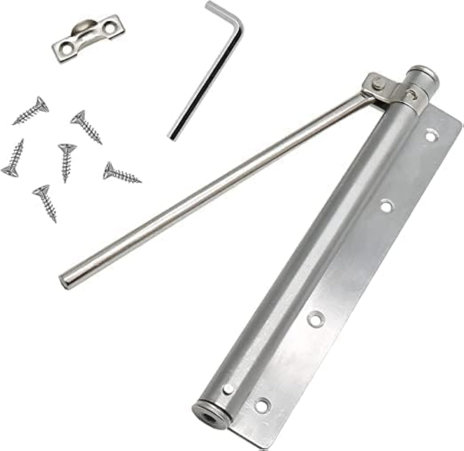 See full amazon price history chart for Delzon Universal Spring Door Closer Self-Closing with Steel Material Heavy Duty Commercial Grade Hydraulic Adjustable Spring Door Closer -Silver Delzon Universal Spring Door Closer Self-Closing with Steel Material Heavy Duty Commercial Grade Hydraulic Adjustable Spring Door Closer -Silver (B0CY2SZLLQ) Amazon Price History, Amazon Price Tracker