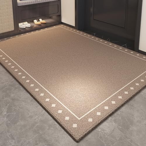 Tapis entrée 90x150 cm lavable pour stopper la saleté extérieure