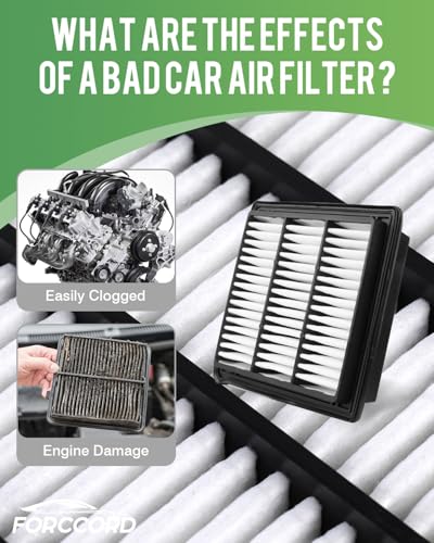 Image of 2-Pack Engine Air Filter Fits for Toyota Land Cruiser 2024 2025 2026 2.4L Air Filter Replacement 17801-31180 Car Accessories