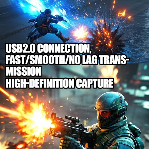 Tarjeta De Captura De Vídeo para Streaming - Dispositivo de Captura de Video de Alta Definición con Baja Latencia - Adaptador Reutilizable De Captura De Audio para Jugadores, Creadores De Contenido Y - imagen 7