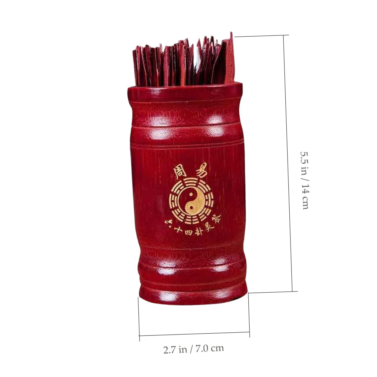 DECHOUS 64 Hexagram Sign Divination Game Sticks Chinese Fortune Telling Stick Set Home Temple Decor