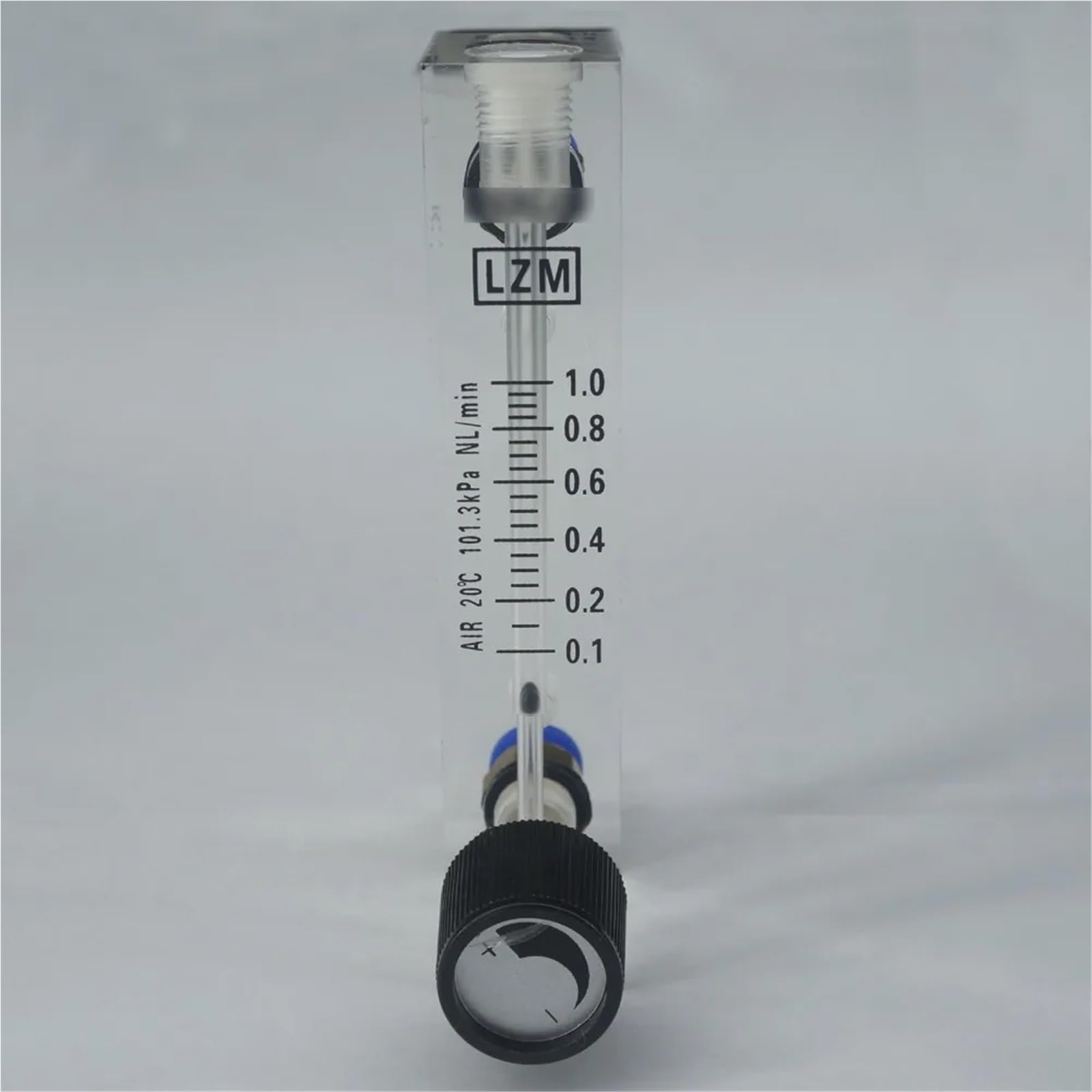 0,1–35 l/min, 6–400 ml/min, passend for 6/8/10/12 mm Rohr, anpassen, Luft-Stickstoff-Durchflussmesser, Rotameter mit Steuerventil LZT-6T(6-60ml Per Min,Tube OD 6mm)