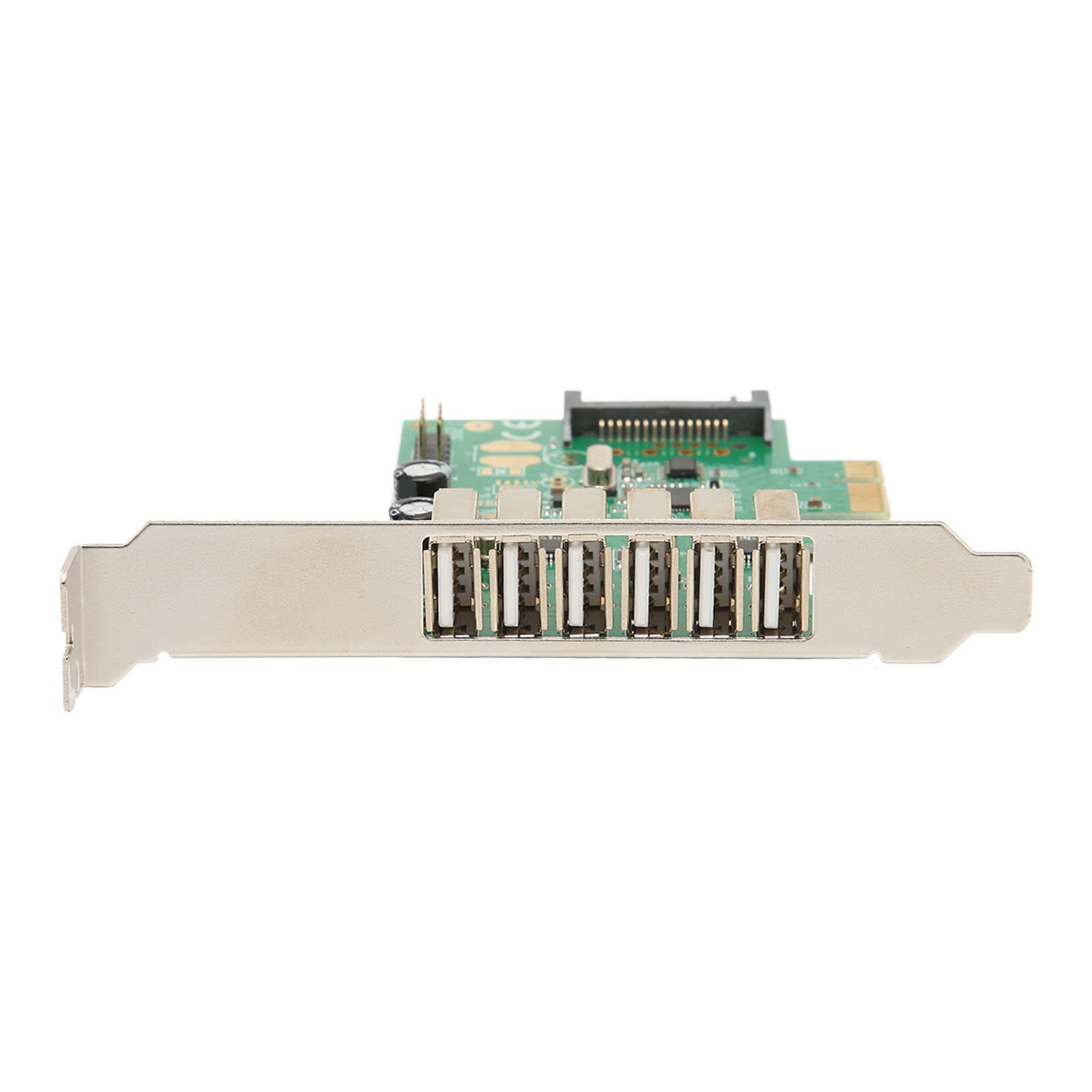 Bewinner Tarjeta de Expansión USB 2.0 a PCI Express, 6 Puertos, 480 Mbps, para PC Escritorio, Compatibilidad con 10/8.1/8/7/Xp/Vista