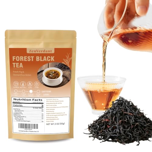 ZenVerdant Yunnan Ancient Tree Black Tea, Floral &amp; Fruity Notes