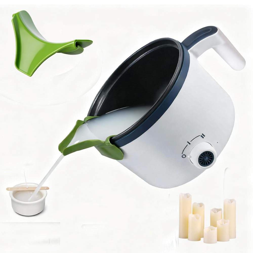 Wxeadu Wax Melter for Candle Making,600W Candle Wax Melter,1.7L 304 Stainless Steel Electric Wax Melter,Pouring Pot with 2 Heating Settings&Dry-Burn Protection,Wax Melting Pots for Candle Making DIY