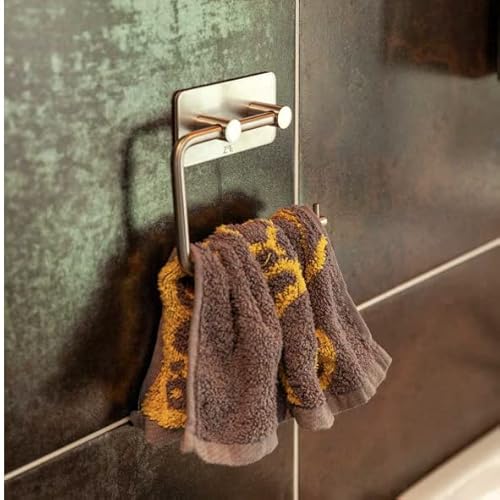 Zoic 3M Adhesive 304 Stainless Steel Toilet Paper Holder Hooks Tissue Storage Towel Roll Hanger Rv Wall Mount Brushed Dispenser Tissue Roll (4.72 Inches X 2.75 Inches) #TOP5