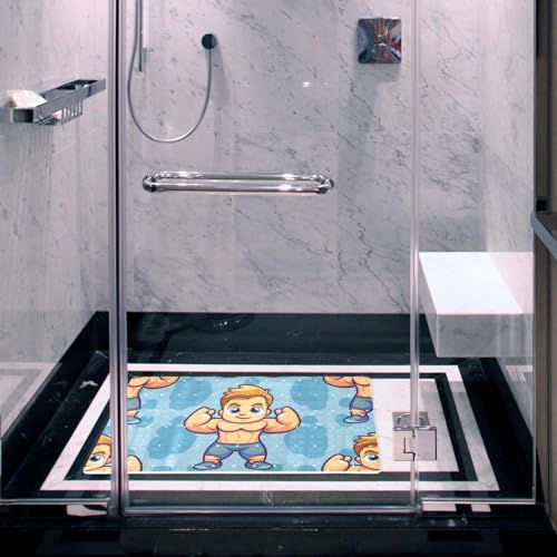 Tapis de bain antidérapant PVC extra long avec ventouses pour douche