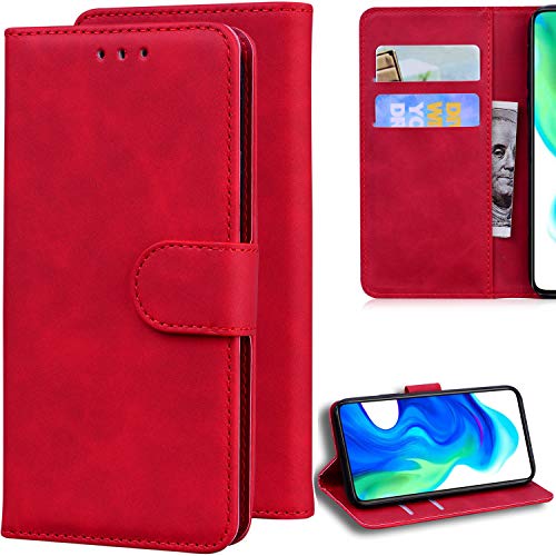 C/N DodoBuy Coque pour Samsung Galaxy A01 Core, Prime Magnétique Flip Folio Cover Housse Étui Wallet Case PU Cuir Supporter avec Carte de Crédit Fentes -...