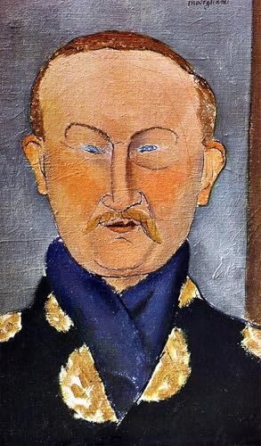 Tableaux Graffiti Art Mural d'exception, portrait de Léon Bakst Modigliani toile 60x90cm