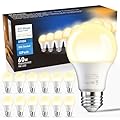 BTBHIHO 12-Pack A19 LED Light Bulbs 60W Equivalent 806 Lumens, 9W 2700K Warm White Non-Dimmable, No Flicker, Super Bright CRI85+ Standard E26 Edison Screw Bulbs for Bedroom, Home, Office