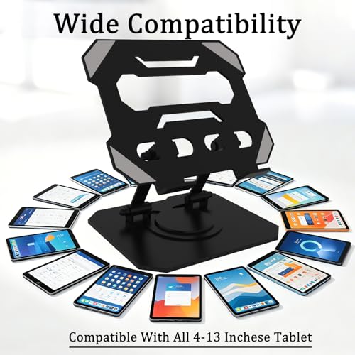 Support pour iPad pour bureau pliable avec rotation 360 accessoires - 7
