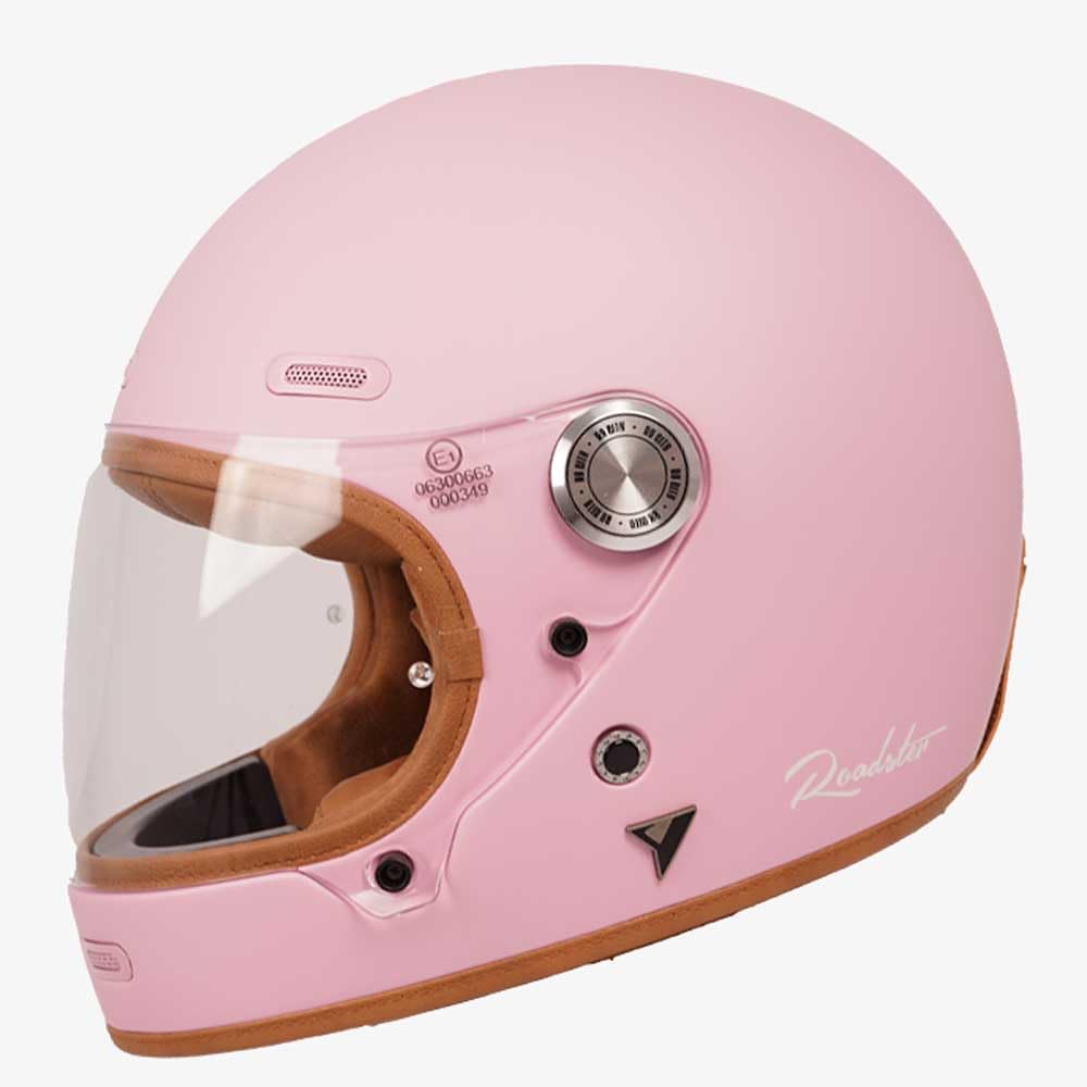 By City Casco Roadster III Rosa, Integral de Fibra de Vidrio, Interior Desmontable, Preparado para Bluetooth (M)