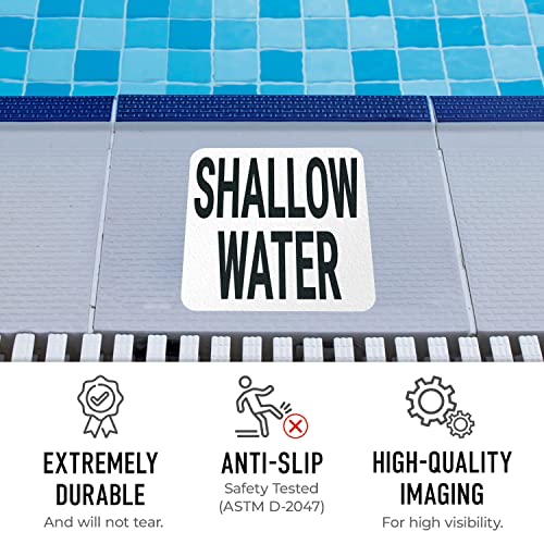 Marcador adhesivo antideslizante para profundidad piscina miniatura 2