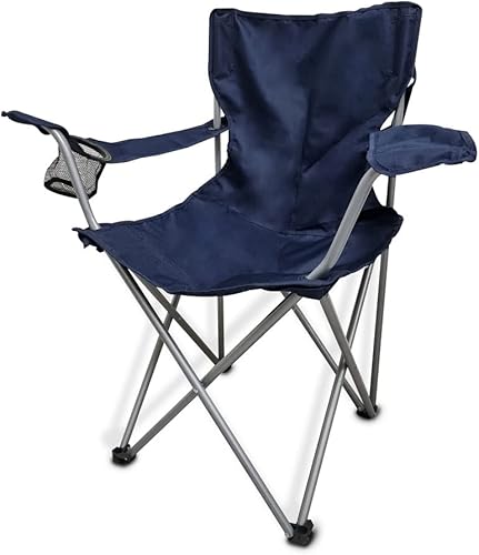 Miniatura 3 de SEDLAV Silla de campamento silla de campamento plegable con portavasos incorporado silla de camping portátil silla plegable para camping al aire