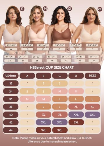 HBselect Jelly Bras for Women Seamless Comfy Push Up Wireless Tshirt - image 4